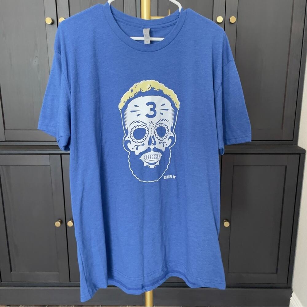 Odell Beckham Jr Sugar Skull T Shirt Men’s Size XL‎